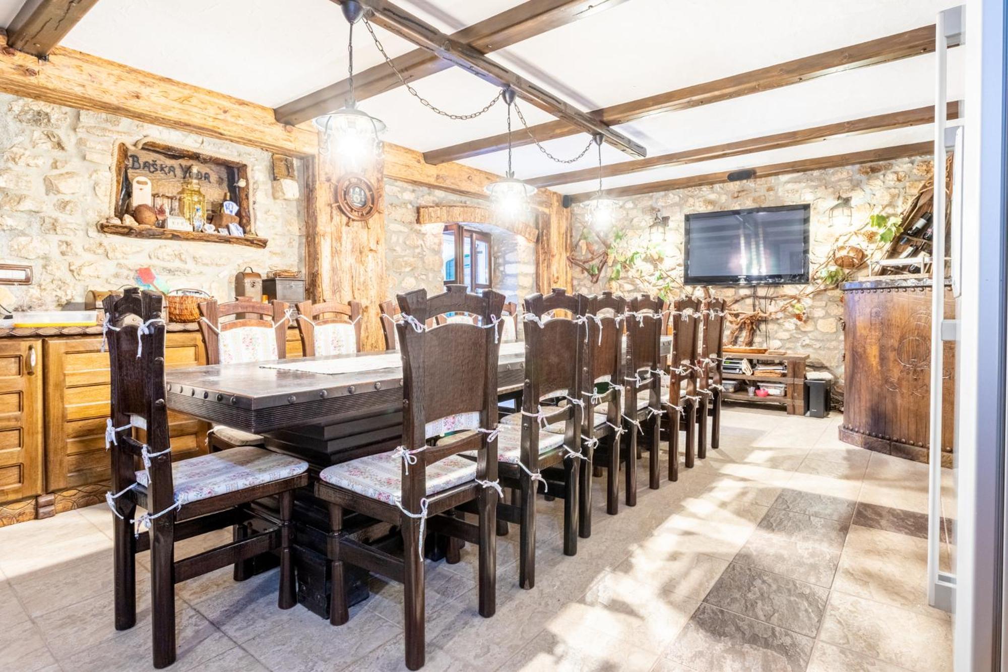 Stone House Srida Apartment Baska Voda Bagian luar foto